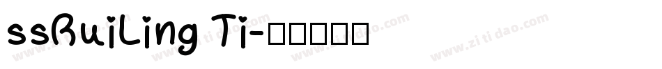 ssRuiLing Ti字体转换